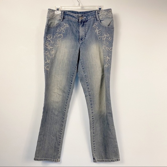 CHICOS Platinum Denim Jeans Small? - Picture 1 of 8